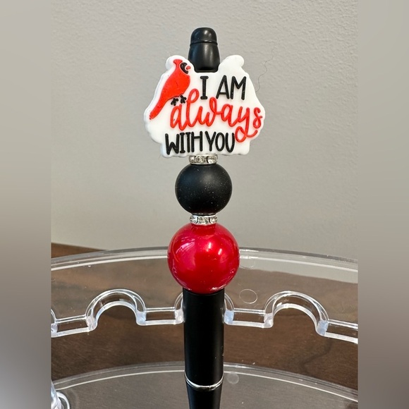Hand Crafted “I Am Always With You” Beaded Pen - Picture 2 of 2